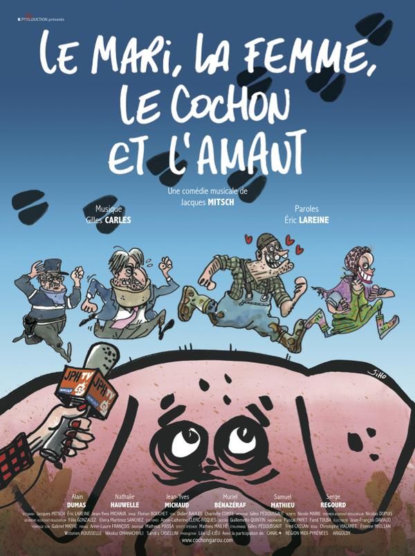 Affiche du film Le Mari, la femme, l’amant et le cochon