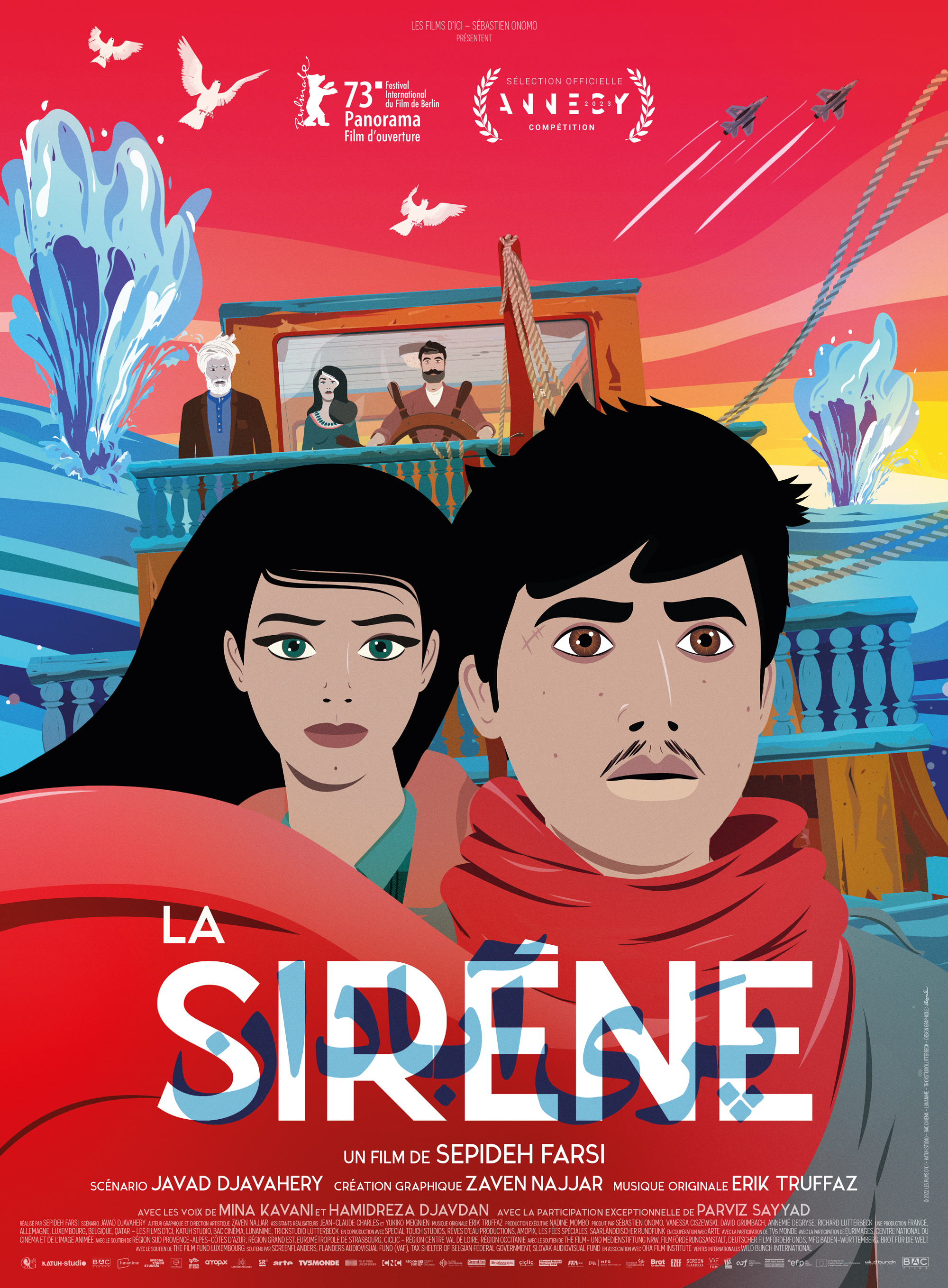 Affiche - La Sirène de Sepideh Farsi © Les Films d'ici - Bac Films