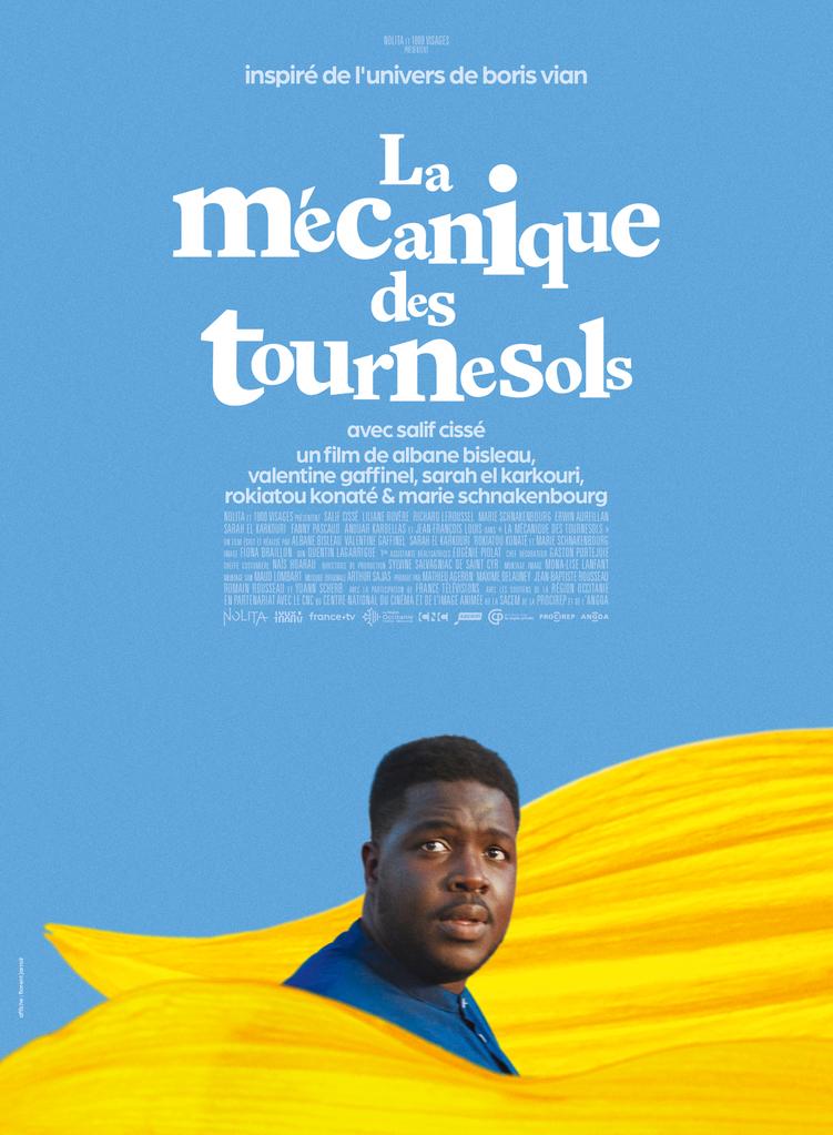 Affiche du film - La mécanique des tournesols de Albane Bisleau, Marie Schnakenbourg, Rokiatou Konaté, Sarah El Karkouri  et Valentine Gaffinel © Nolita  | 1000 visages