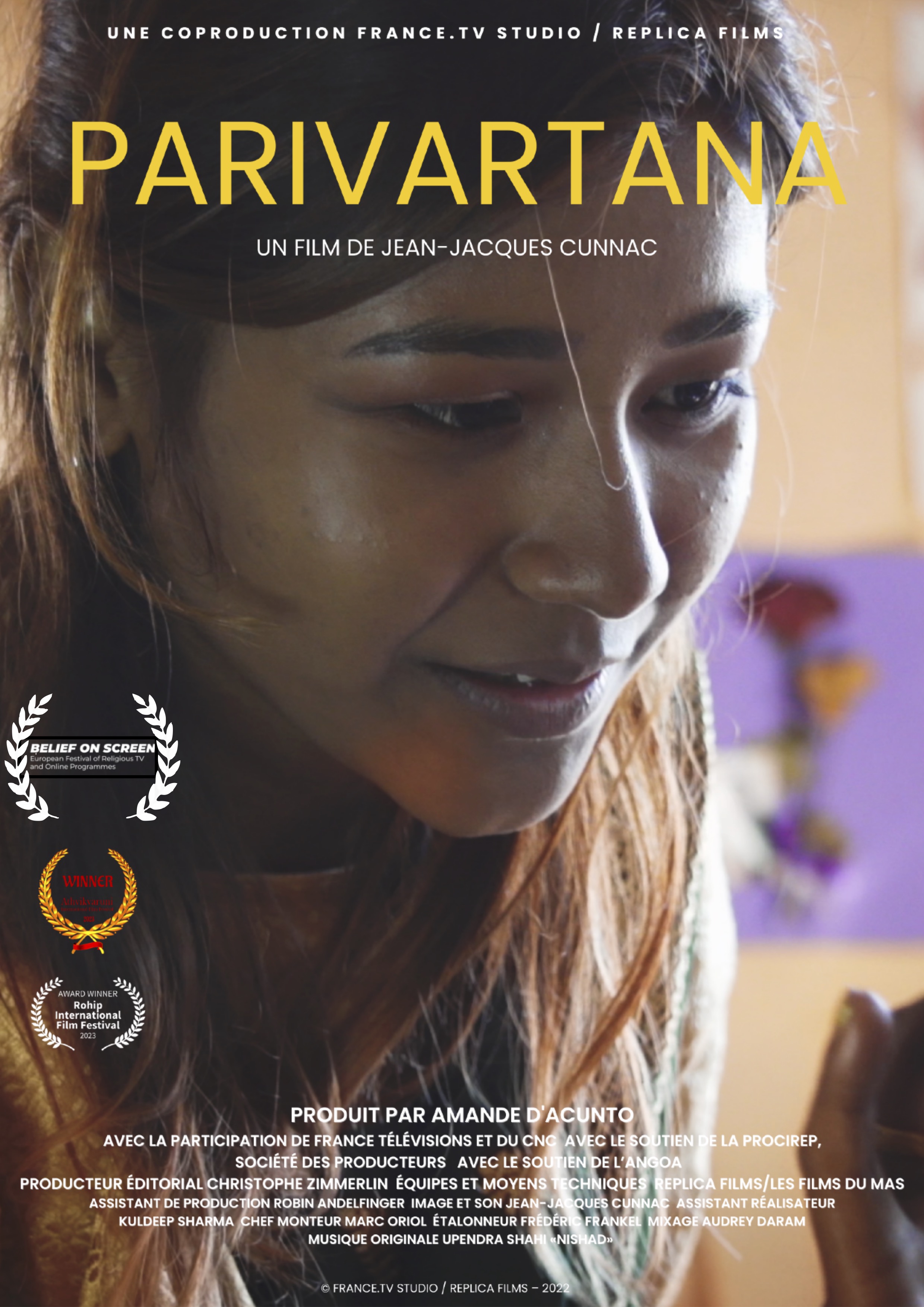 Affiche de film - Parivartana de Jacques Cunnac - © Replica Films
