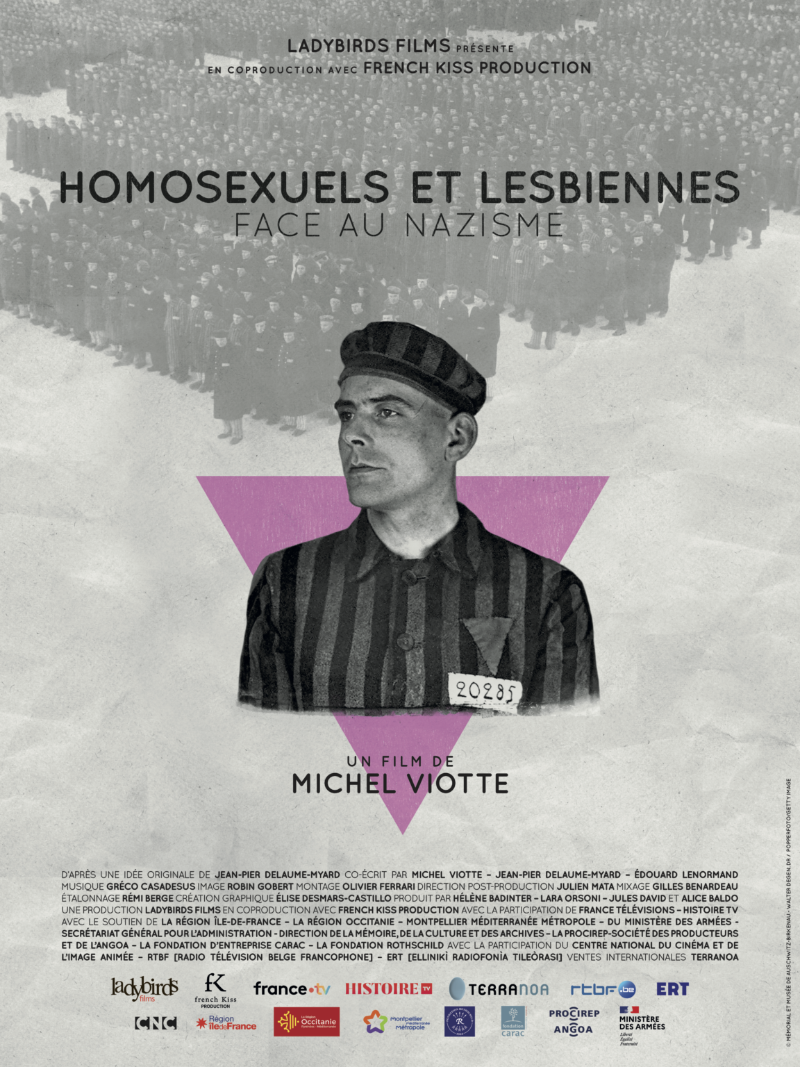 Affiche du film - HOMOSEXUELS ET LESBIENNES FACE AU NAZISME de Michel Violet © 2023 French Kiss Production I Ladybirds Films