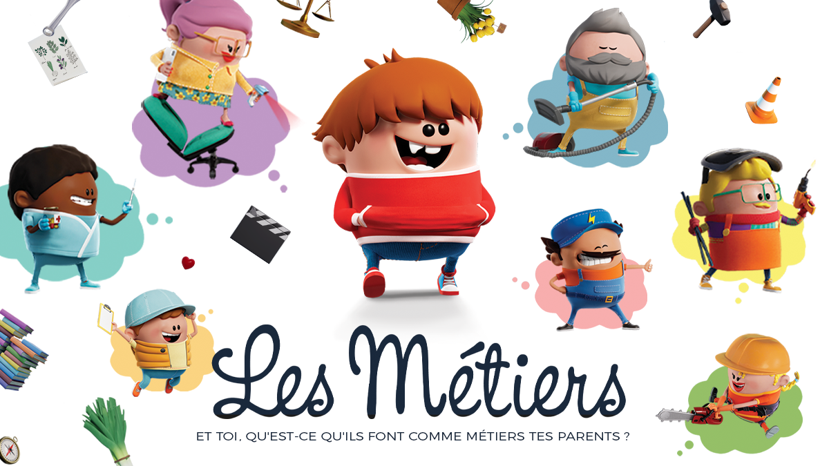 Affiche de la série - Les métiers de Florian Landouzy & Pierre de Cabissole © 2023 Supamonks I France TV