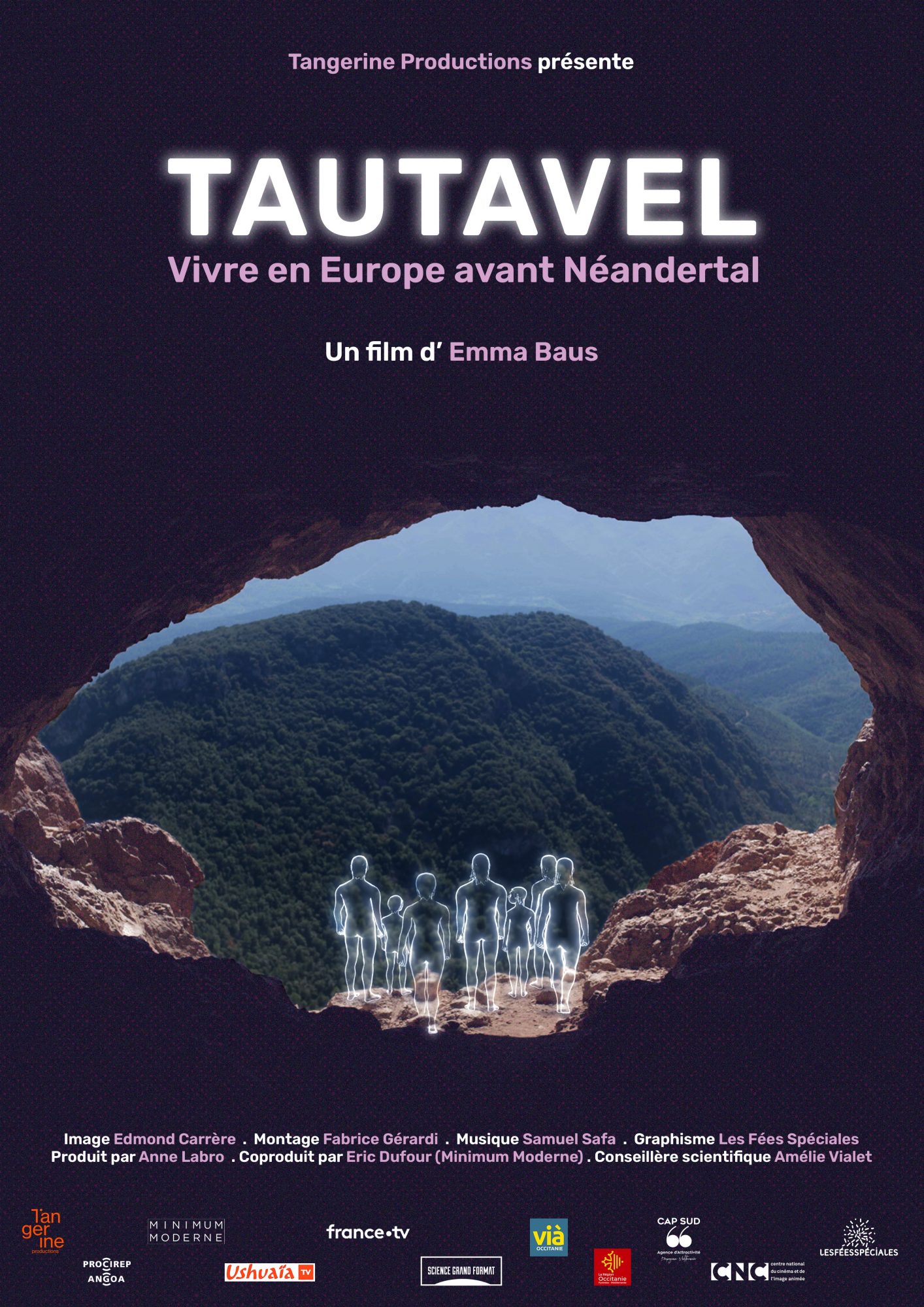 Affiche du film - Tautavel, vivre en Europe avant Néandertal de Emma Baus © 2024 Tangerin Productions