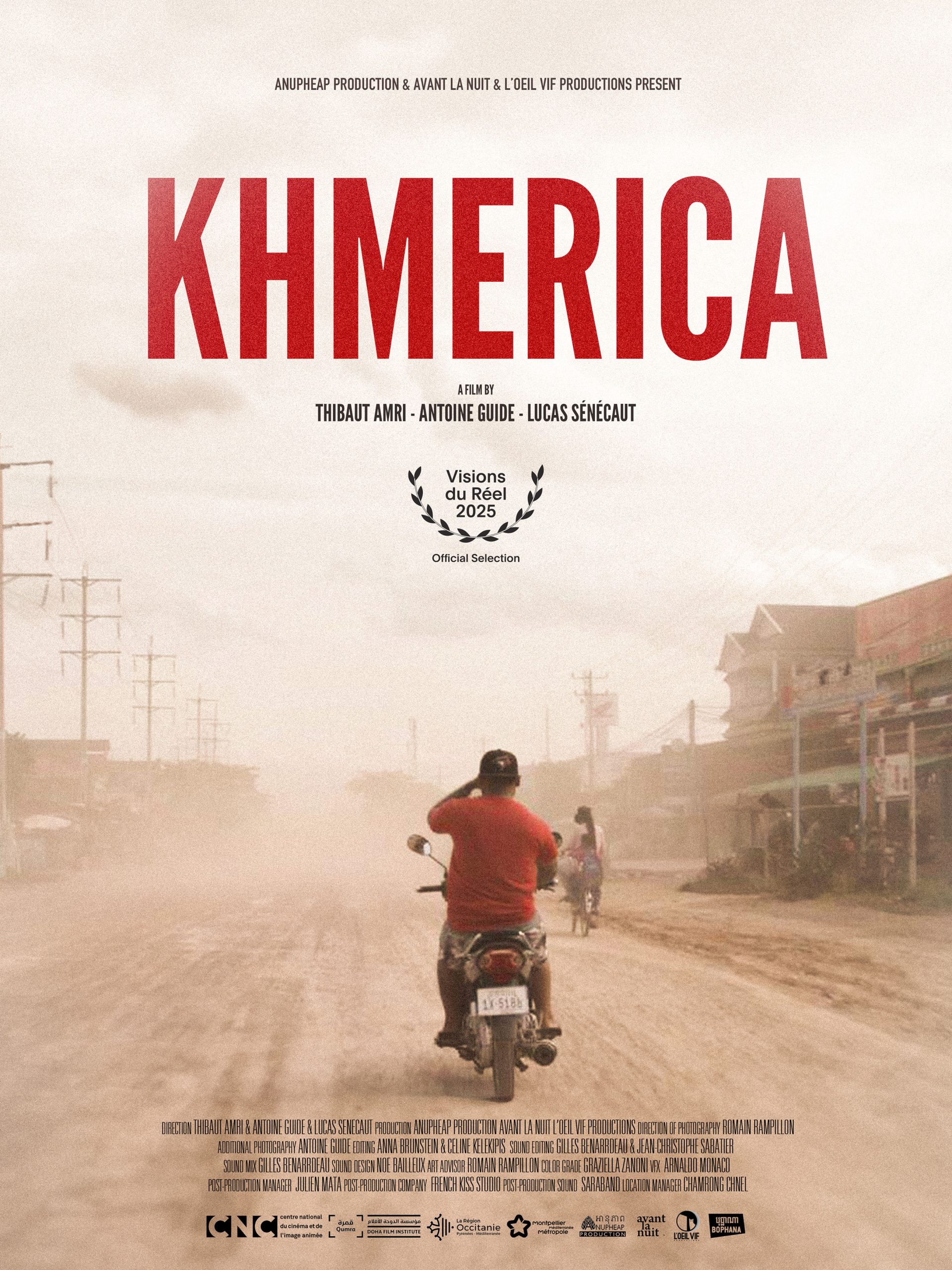 Affiche du film - KHMERiCA de Thibault Amri Antoine Guide et Lucas Senecaut © 2025 Avant la nuit