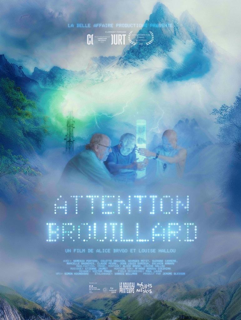 Affiche du film Attention brouillard d'Alice Brygo et Louise Hallou © 2024 La Belle Affaire Productions