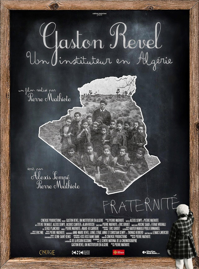 Affiche du film - Gaston Revel, un instituteur en Algérie de Pierre Mathiote © 2021 Cinergie Productions