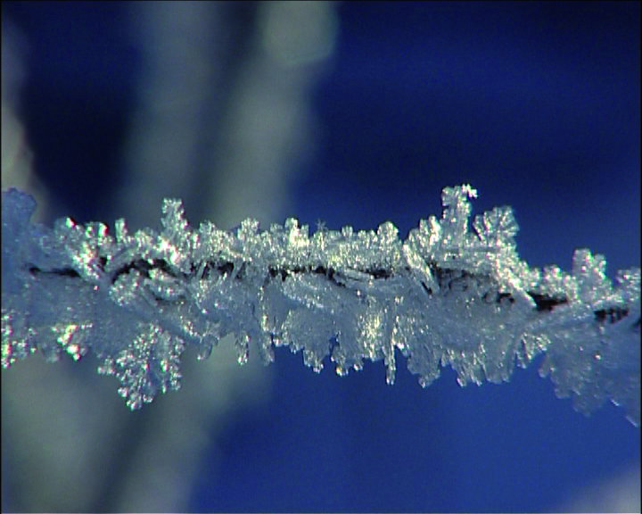 Couche de glace en formation